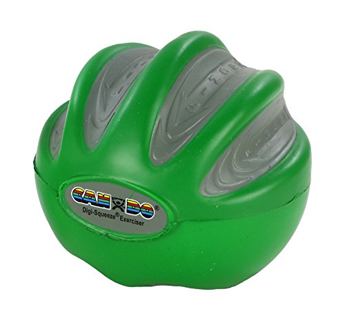 FEI 10-1982 Eif CanDo Digi-Squeeze Hand Exerciser, Green, Medium - color: Green: Medium, size: Medium