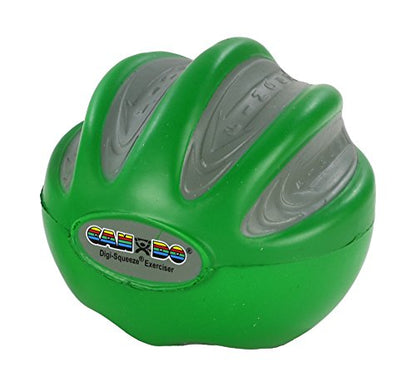 FEI 10-1982 Eif CanDo Digi-Squeeze Hand Exerciser, Green, Medium - color: Green: Medium, size: Medium