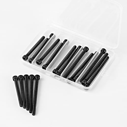 M6 x 60mm 65mm 70mm 75mm 80mm Hex Socket Head Cap Screws Bolts 12.9 Grade Alloy Steel, Black Oxide Finish, Metric Allen Hex Drive, Machine Fully Threaded, Assortment Kit 20PCS - size: M6 x 60/65/70/75/80mm (20PCS)