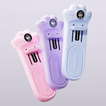 Foot Exercise Toe Training Device Arch Supporter with Digital Repetition Count Display Polypropylene Build Suitable for Daily Routine Gym Exercise - color: Lavender Purple