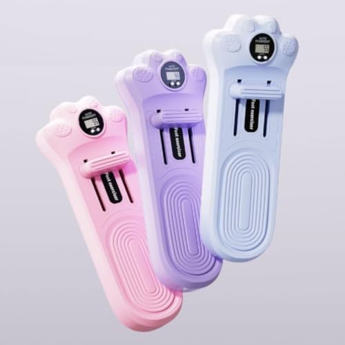 Handheld Foot Exerciser Sliding Crossbar Toe Training Device Molded Digital Foot - color: Sky Blue
