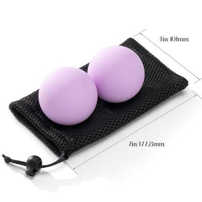 SUBCULTUREPICK Massage Lacrosse Balls for Myofascial Release,Yoga Deep Tissue Massage,Trigger Point Therapy and Foot Plantar Fasciitis,Muscle Soreness Massager Ball (2 Packs) (Red) - color: Red