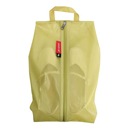 pack all Shoe Bag for Travel, Water-Resistant Shoe Pouch for Sports | Odor-Resistant, Dustproof, Portable, Soccer Cleats & Gym Storage, Fits Up to Size 11, 1 Pack, Mustard - color: Mustard, style: 1 Pack