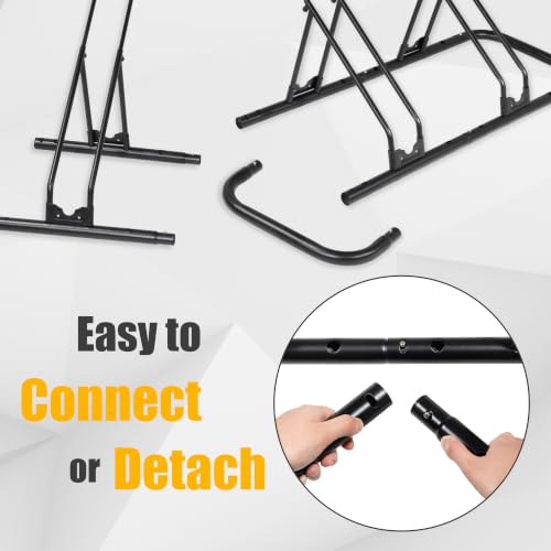 CyclingDeal Bicycle Floor Parking Rack Stand - for Mountain MTB Road Bike - Indoor Home Garage Storage - Adjustable 3 Bikes - size: 3 Bikes, style: Adjustable