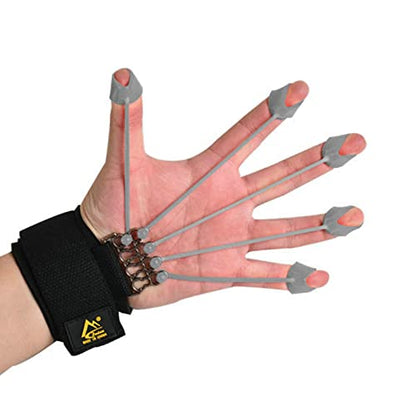 Elastic Silicone Finger Strengthener, 5 Hand Exerciser, Recovery Physical Equipment Workout Extension, Hand Grip Trainer Strength Stretching Rehabilitation - size: 20 lbs 5 finger cots