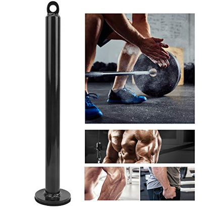 Barbell Loading Pin, Weight Lifting Loading Pin, Steel Barbell Support Rod for Forearm Wrist Training with Sponge Base, DIY Fitness Equipment Accessory for Home Gym