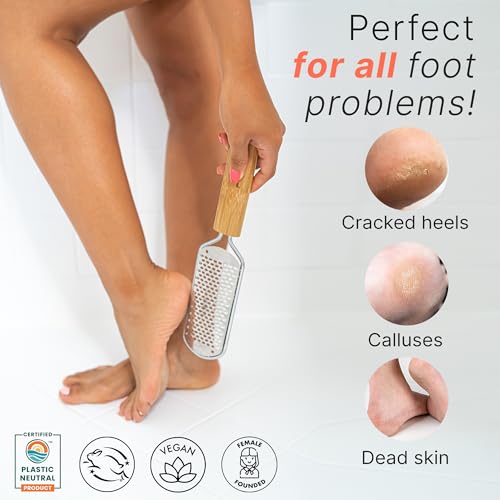 Foot File - Callus Remover Tool for Dead Skin Removal | At Home Pedicure Tools, Foot Rasp Callus Remover Feet and Heels