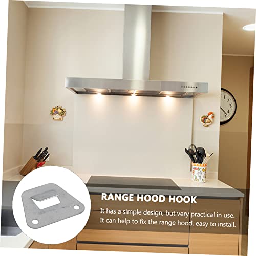 SHOWERORO 10pcs Stainless Steel Kitchen Hooks for Range Hood Triangle Hanging Boards Kitchen Accessories for Oil Suction Fans Easy to Install and