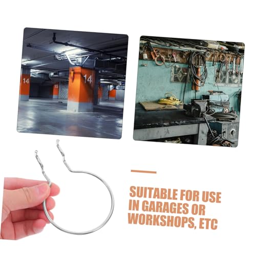 Sosoport 10Pcs Iron Pegboard Hooks Hanging Board Organizer for Garage Craft Room Storage with Safety Oriented Design Maximize Space Efficiency