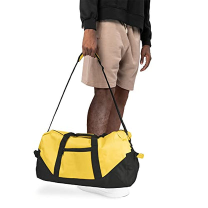 21" Large Duffle Bag with Adjustable Strap - color: Gold