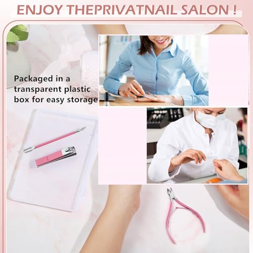 Nail Clippers Set Women Manicure Kit Nail Cuticle Kit with Nail Clippers Nail Cuticle Trimmer Pusher Glass Nail File Nail and Cuticle Care Kit Travel Nail Set Manicure Tools Cuticle Set Gift for Women