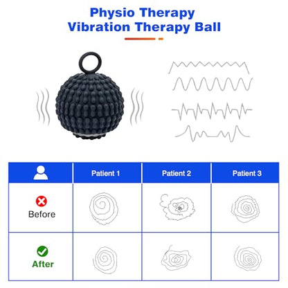 Yitrust 4 Speed Vibrating Massage Ball Rechargeable Vibration Therapy Ball for Hand Tremor & Parkinson's Support - Physical Therapy Massage Device Elderly-Friendly Design