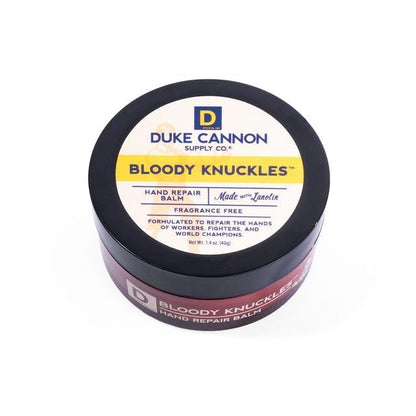 Duke Cannon Bloody Knuckles Hand Repair Balm - Travel Size 4 Pack, 1.4 oz Each, Unscented Moisturizer for Dry, Cracked Hands - size: 1.4 Ounce (Pack of 4)