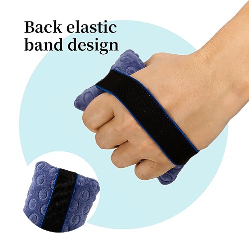 Stroke Patients for Hand Contracture Cushions Relief- Adjustable Palm Protector with Anti-Slip Grip Comfort Pillow, Reusable Hand Brace Arthritis Spasticity Post-Surgery Recovery(Purple) - color: Purple