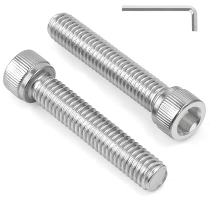 15 PCS 3/8-16 x 1-1/4" Hex Socket Head Cap Screws Bolts, Allen Socket Drive, Bright Finish, 304 Stainless Steel 3/8 inch Allen Bolt, Fully Machine Thread - color: Silver, size: 3/8-16 x 1-1/4"