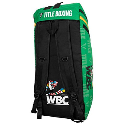 TITLE Boxing WBC Sport Backpack - Gym, Duffle, Equipment Bag - Green