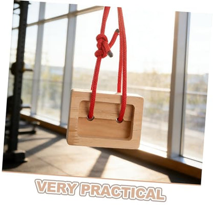 Alipis 2pcs Portable Climbing Hangboard Wooden Fingerboard for Rock Climbing Training with Simulated Finger Strength and Modular Design in Khaki Color for Fitness Routines