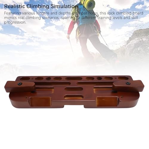 Woode Portable Hangboard,Rock Climbing Hangboard, Training Board, Ergonomic Portable Pull Up Rock Climbing Training Fingerboard for Home,Bouldering Gifts.