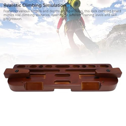 Alomejor Hangboard Finger Grip, Strength Rock Climbing Board for Doorway, Boulder Training Outdoor Climbing