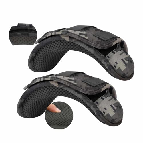 ZINZ 2-Pack Professional Tactical Shoulder Pad, Ultra-Thick & Breathable Cushion for Vest Shoulder Straps and Backpacks, Comfort & Durable - color: Camouflage Gray