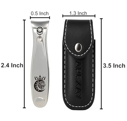 Made in Solingen, Germany - APEXAY Premium Professional Nail Clipper for Men & Women, Ultra Sharp Heavy Duty Surgical Stainless Steel, Maximum Durability (Small) - size: Small