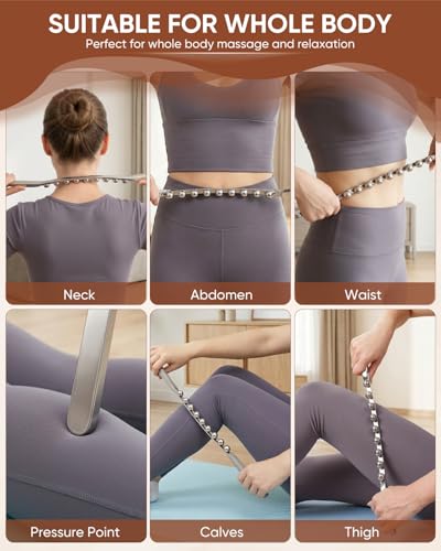 ONUEMP Stainless Steel Gua Sha Stick, Lymphatic Drainage Massager Cellulite Remover, Pressure Point Muscle Scraper Tool, Maderoterapia Kit for Body Sculpting, Fascia Massage, Myofascial Release - size: Fascia Stick