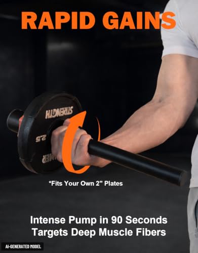 Fitarc Forearm Wrist Strengthener Grip Strength Trainer - color: 2" Forearm Bar