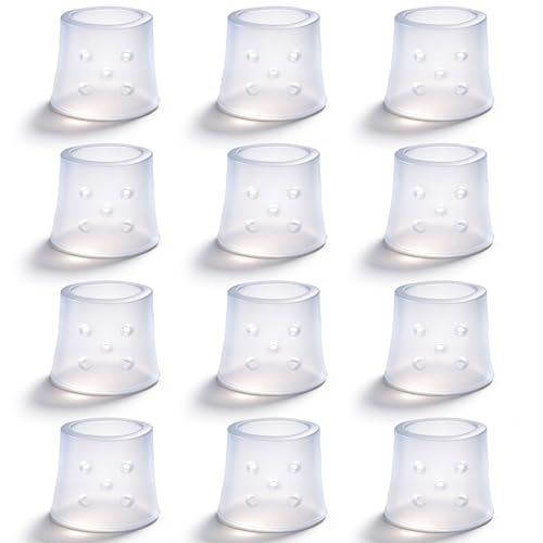 12pcs Finger Covers for Skin Picking, Reusable Breathable Silicone Protection Anti Nail Biting Gloves, Finger Protection Sleeves for Anti-Scratch, Cracked Hands - Clear