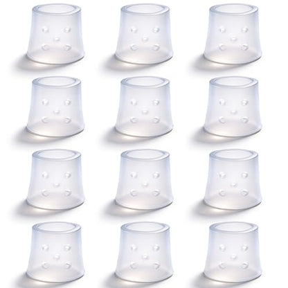 12pcs Finger Covers for Skin Picking, Reusable Breathable Silicone Protection Anti Nail Biting Gloves, Finger Protection Sleeves for Anti-Scratch, Cracked Hands - Clear