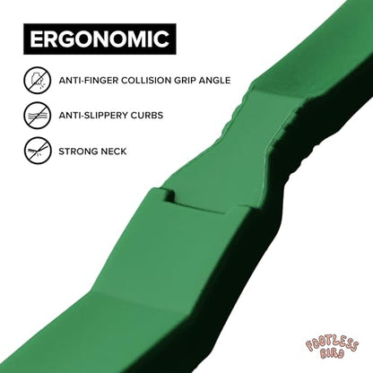 Rock Climbing & Bouldering Brush, Ergonomic, High Density Wild Boar's Thick Hair Bristles, 100% Recyclable, Strong Outdoor & Indoor Free Spiky Ring, Green - color: Green