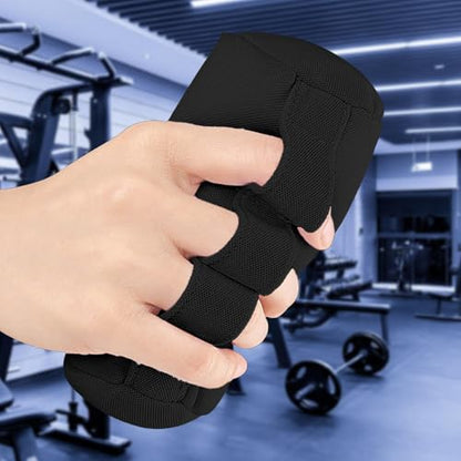 Fingers Separation Pad Finger Splitter Accessory Protector Hand Cushion for Training Exercise Adults Athlete Rock Climber - color: Black