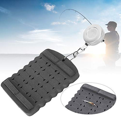 Fish Hook Storage Foam with Expansion Buckle Fly Fishing Bait Hanging Board Accessory Lightweight Compact Durable Foam Material for Fishing Enthusiasts