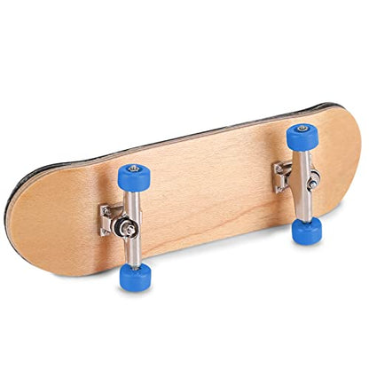 Ejoyous Finger Skateboard, 1Pcs Maple Wooden Alloy Fingerboard Skate Kit with Box Professional Mini Skateboards Reduce Pressure Kids Gifts (Dark Blue) - color: Dark Blue