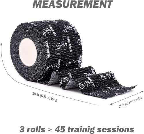 WARM BODY COLD MIND 1.85" Weightlifting Thumb Tape - Hook Grip Tape for Powerlifting, Cross Training, Gym Tape, Workout, Weight Lifting Tape, Athletic Finger Wrap (Mix V1 3 Rolls) - color: 3 Rolls Mix V1
