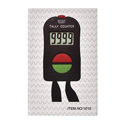 Electronic Tally Counter, Handheld Number Clicker with Lanyard, 4-Digital | Disc Golf/Baseball Pitch/Bus Driver/Fish/Crochet Row Count