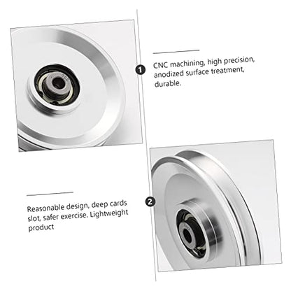 1Pc Aluminum Alloy Lift Load Bearing Pulley Wheel Gym Equipment Accessory with High Machining and Anodized Surface Lightweight and Easy to Install for Exercise Machine Attachments