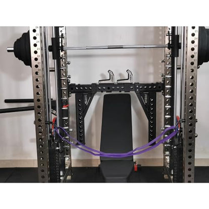Power Cage Squat Rack Home Gym Accessory, Fits 3x3 Rack with 1" Hole