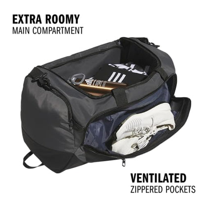 adidas Defender 5 Duffel Bag for Sports, Gym and Travel, Team Dark Grey, OSFA - color: Team Dark Grey/Medium 59L, style: Medium 59l