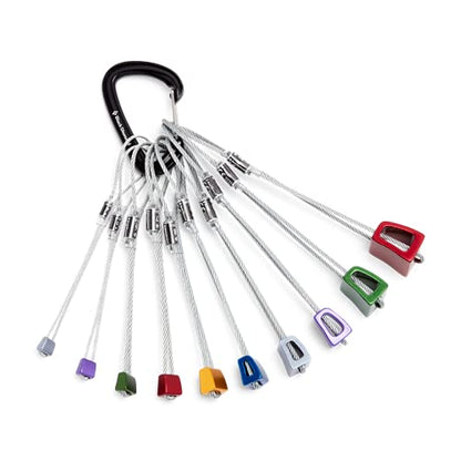 BLACK DIAMOND Classic Stopper Set #4-13, Durable Aluminum Nuts, Color-Coded | durable steel cables, versatile passive protection, for alpine routes, trad climbing, sport climbs, anchors, and rappels - style: #4-13