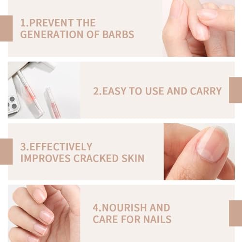 6Pcs Nail Cuticle Oils Nail Nutrition Oil Pen Nail Nourishment Pens 6 Smell Cuticle Revitalizer for Agnail Nourish Skin Nail Care (6pcs) - color: 6pcs