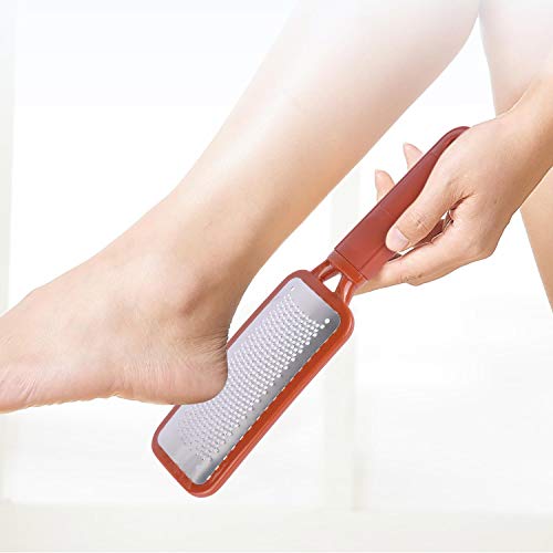 2 Pieces Colossal Foot Rasp Foot Files Callus Remover Foot Scrubber, Stainless Steel Feet Grater Heel File Foot Pedicure Tools for Dry Cracked Heels - color: Foot Rasp X 2