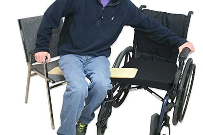 Rehabilitation Advantage 26 Inch Durable Birchwood Transfer Board - size: 3/8” Thick x 26” Long x 8” Wide