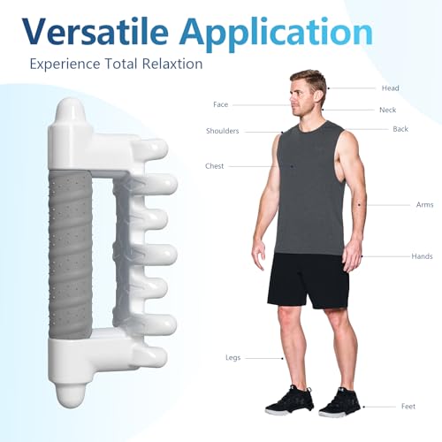 Fascia Massage Tool Blaster for Cellulite,Handheld Myofascial Release Tool for Deep Tissue Massage,Trigger Point Massage Tool for Manual Massage of Neck & Back - color: Grey