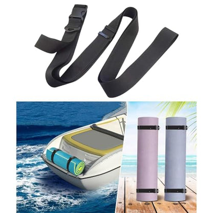 Mat Strap Equipped with Polyester Reusable Securing Strap Quick Release Buckle Binding Belt Comfortable Carry Loops Suitable for
