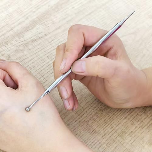 BYYDDIY 4 in 1 Stainless Steel Dual Head Facial Reflexology Tool & Facial Tool Set, Muscle Scraper Tool for Face,Tighten Skin Massage, Guasha Beauty Tool for Body Eyes (s-4in1) - style: 4in1