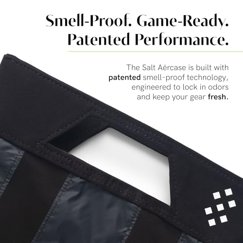 Salt Aērcase Smell Proof Cleat Bag – XL Size - Athletic Soccer & Golf Shoe Bag for Smelly Cleats & Gym Shoes- Durable, Water-Resistant, & Easy to Clean