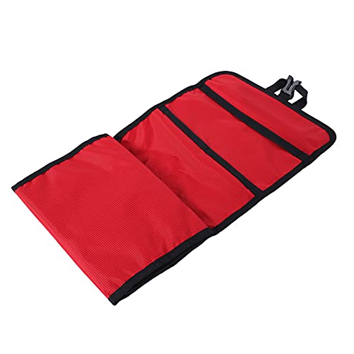 Folding Climbing Storage Bag with Hanging Hooks & Rope – 420D Ox, 33.1".6", Red