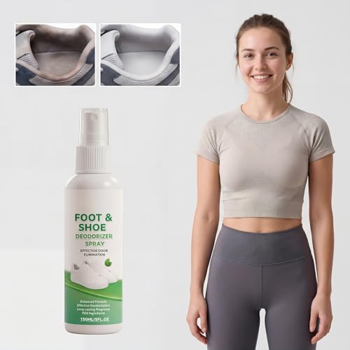 Foot and Shoe Spray Odor Neutralizing Mist for Sneakers Boots Gym Long Lasting Scent