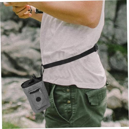VICASKY Slip Climbing Chalk Bag with Zippered Pocket Chalk Bucket for Rock Climbing Mountaineering Fitness Training Portable Waist Pouch for Enhanced Grip and Stability in Outdoor