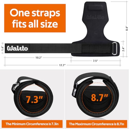 Weight Lifting Wrist Strap，Double Layer Leather Wrist Wraps with Neoprene Padding for Weightlifting & Deadlifts – Adjustable Gym Straps for Men & Women - color: Black